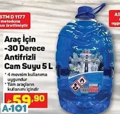 ARAÇ İÇİN -30 DERECE ANTİFRİZLİ CAM SUYU ARAÇ İÇİN -30 DERECE ANTİFRİZLİ CAM SUYU